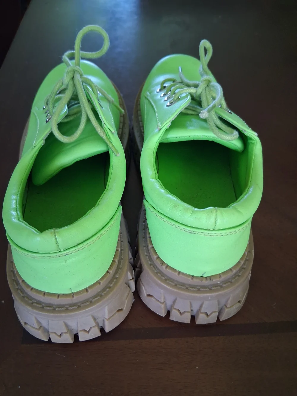 dELiA*s Neon Green Platform Lace-Up Shoes